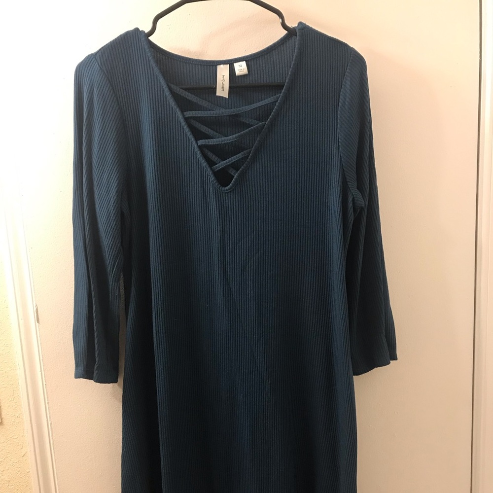 ribbed sweater dress